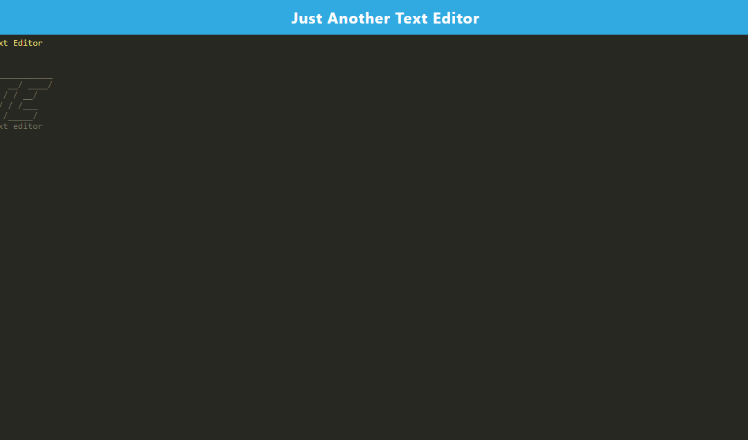 Text Editor