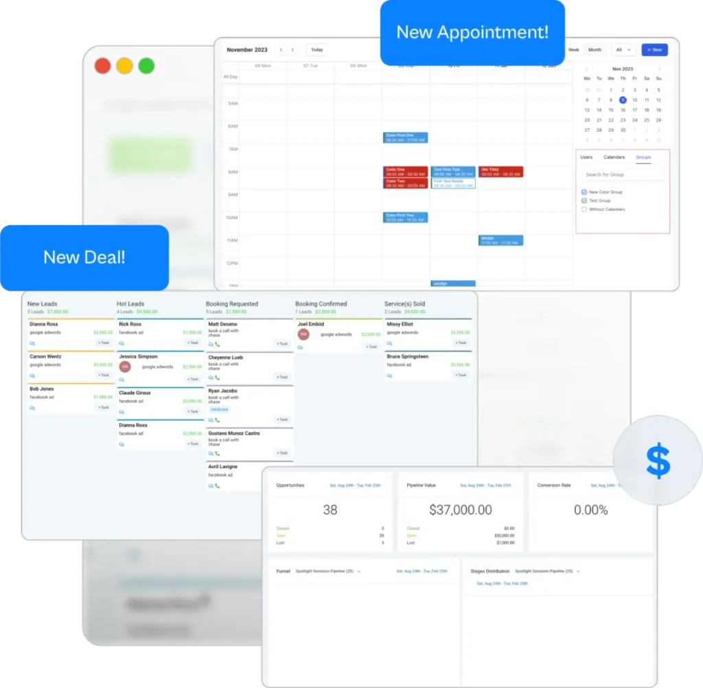 Collage of happy small business owners smiling